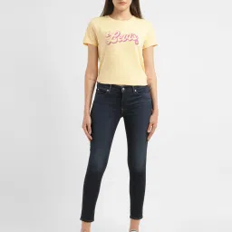 levi's Women's 711 Blue Skinny Fit Mid Rise Jeans image 2