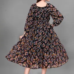 GROMint Floral Print Fit & Flare Midi Dress image 2