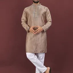 akshat creation Sequence Embrodery Kurta Pajama set-picture-29