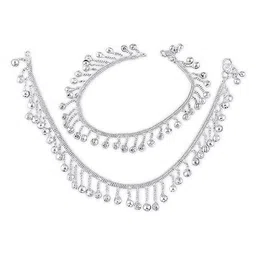 Lila Silver-Plated Anklet image 2