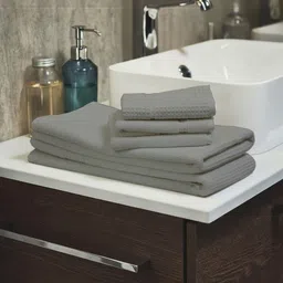 Ackross Grey Cotton 250 GSM Bath Towel-picture-22