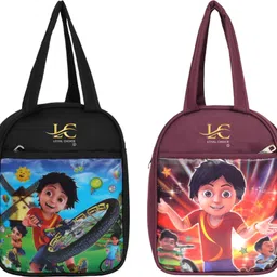 loyal choice Lunch bag 2 Combo Stylish Black & Purple with poster for both men&women. Waterproof Lunch Bag-picture-27