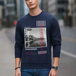 Moda Rapido Men Graphic Printed Round Neck long sleeves Pullover Sweatshirt-picture-24