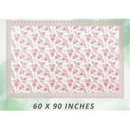 IC ICONIC CHOICE Beige & Pink 6-Seater Rectangular Dinning Center Table Cover image 3