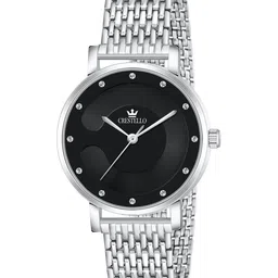 CRESTELLO Women Dial & Stainless Steel Straps Analogue Watch CR-WT159-BLK-CH-image-5