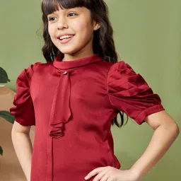 Peppermint Puff Sleeve Top image 5