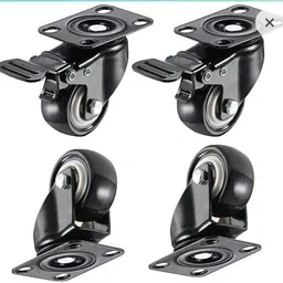 vrushti Heavy Pu Wheel 2' inch Swivel Caster Wheel ( 2 brack 2 with out brack) Swivel Furniture Caster-picture-11
