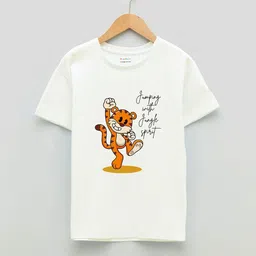 HapyHatch Boys Graphic Printed Round Neck Tshirts-image-10