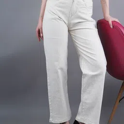 Moda Rapido Women Classic Relaxed Fit Mid-Rise Clean Look Cotton Stretchable Jeans-image-39