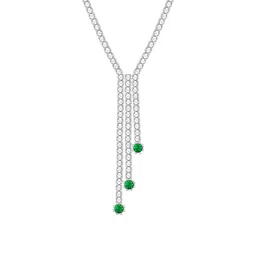 GIVA 925 Sterling Silver Rhodium-Plated Necklace image 2