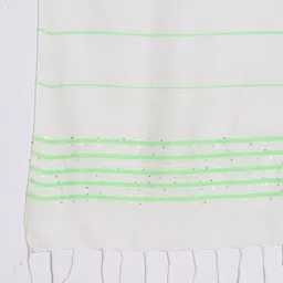 HANDICRAFT PALACE Striped Dupatta With Sequinned image 5