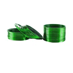 Vidhya Kangan Green Bangle Set image 2