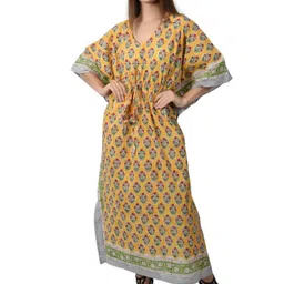 Fabric Venue Floral Print Kaftan Maxi Dress-picture-39