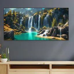 nestroots Green & White 1 Piece Canvas Other Wall Paintings-picture-32