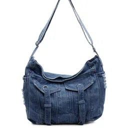 CORSICA Women Blue PU Structured Sling Bag-picture-20
