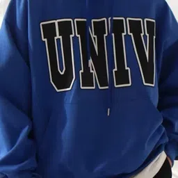 StyleCast x Revolte Typography Printed Hooded Drop-Shoulder Sleeves Oversized Sweatshirt image 2