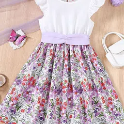 LULU & SKY Floral Print Fit & Flare Dress-picture-40
