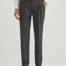 MANCREW Men Tailored Wrinkle Free Pleated Trousers-picture-49