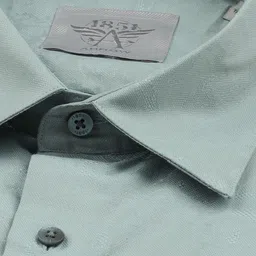 Arrow 1851 Tailored Fit Self Design Jaquard Weave Pure Cotton Formal Shirt image 2