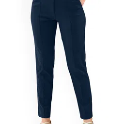DressBerry Women Relaxed Straight Leg Wrinkle Free Trousers-picture-10