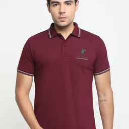 Masculino Latino Men Solid Polo Collar Cotton T-shirt-image-81