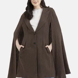 Owncraft Self Design Double Breasted Wool Trench Coat image 1