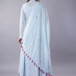 Utsav Fashion Floral Printed Round Neck Sleeveless Kurta & Legging & Dupatta & Jacket image 3