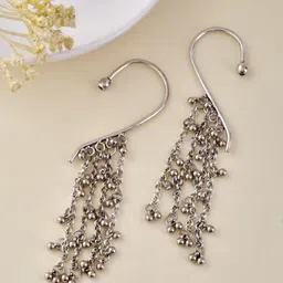 STYYO Silver-Plated Contemporary Tasselled Earcuffs-picture-23