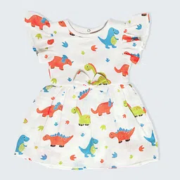 FEBVIBE Print Organic Cotton Fit & Flare Dress-picture-48