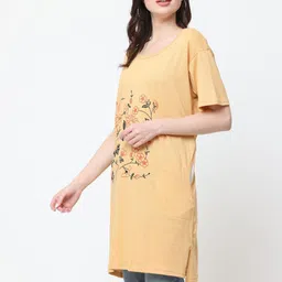 Linoges Women Floral Printed Pockets 1 T-shirt image 3