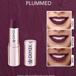 Ekmik Comfy Lips Creme Long Lasting Matte Lipstick - 4 g - Plummed image 2