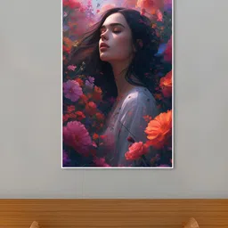 nestroots Blue & Pink Serenity in Vibrant Flower Canvas Painting Wall Art-picture-27
