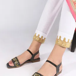 CORSICA Women Embellished Ethnic Open Toe Flats-picture-27
