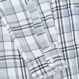 HOUSE OF MAHNOTS Men Classic Opaque Checked Casual Shirt image 3