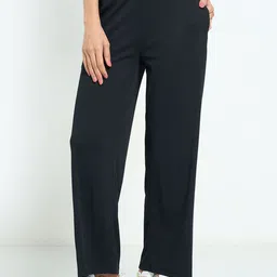 Ajile by Pantaloons Women High-Rise Easy Wash Pleated Trousers-picture-21
