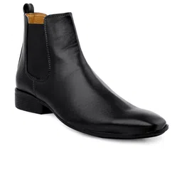 Bxxy Men Textured Square Toe Casual Chunky Boots image 2