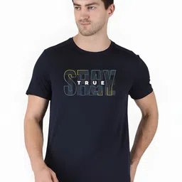 CASUALBUD Men Typography Printed Round Neck T-shirt-image-8