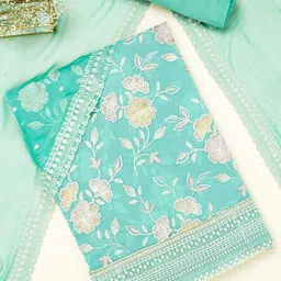 Soch Embroidered Silk Chiffon Unstitched Dress Material-image-94