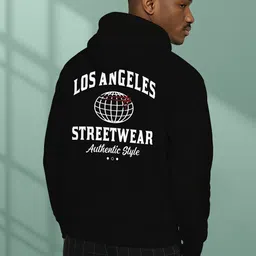 BUYTHATTRENDZ Men Printed Hooded Sweatshirt image 3