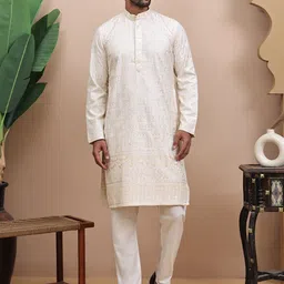 RANGKALP Men Embroidered Thread Work Kurta-picture-19