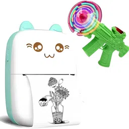 Premio Coppex Ink-Free Bluetooth Thermal Printer – Portable, Perfect Pocket Printer + [Free Space Gun Toy]-picture-21