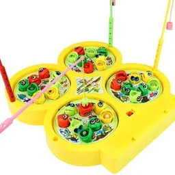 ichoice Fishing Games for Kids Include 32 Pieces Fishes and 4 Fishing Rod, Musical Fish Catching Game with Sound Party & Fun Board Game image 4