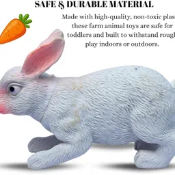 mallexo Big Size Farm Animals Toys for Kids 8 PCs Realistic Jungle | Forest Animal Toy image 3