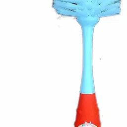 the little lookers Baby Bottle 2-in-1 Multipurpose Cleaning Brush for All Feeding Accessories of Babies (Orange) image 3