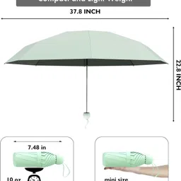 lakshminarayan sales Travel Compact Magic Umbrella 3 Fold Umbrella for Girls, Women for UV & Rain Umbrella image 2
