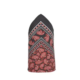 Peter England Men Maroon & Black Printed Pocket Square image 2