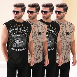 tripr Pack of 4 Men Vest image 3