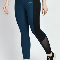 waylene Color Block Women Blue, Black Tights image 1