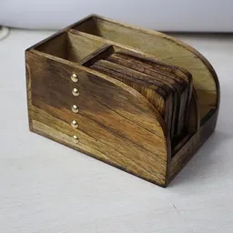 uvz crafts Rectangle Reversible Wood Coaster Set image 2