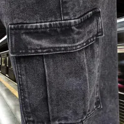 playfeel Men Loose Fit Mid Rise Grey Jeans image 4